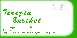 terezia barthel business card